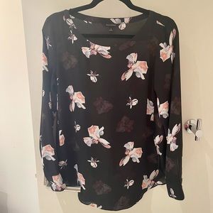 Banana Republic Floral Blouse Size Medium
